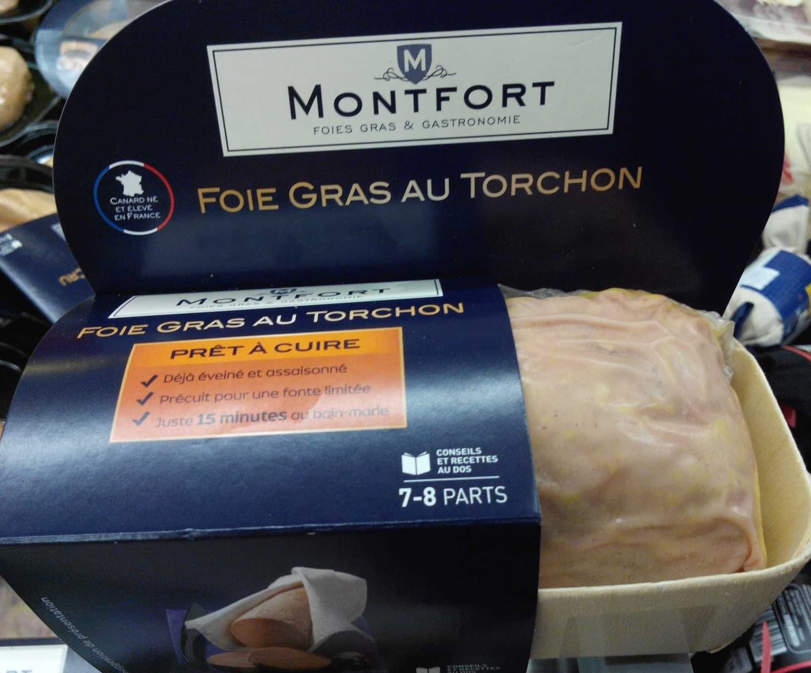 Montfort Foie gras au torchon prêt à cuire packshot