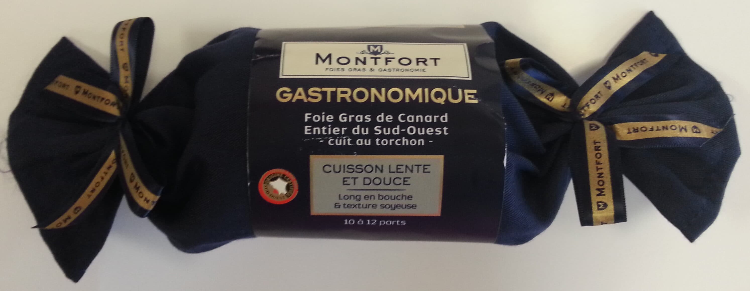 Montfort Foie gras de canard entier du Sud-Ouest cuit au torchon packshot