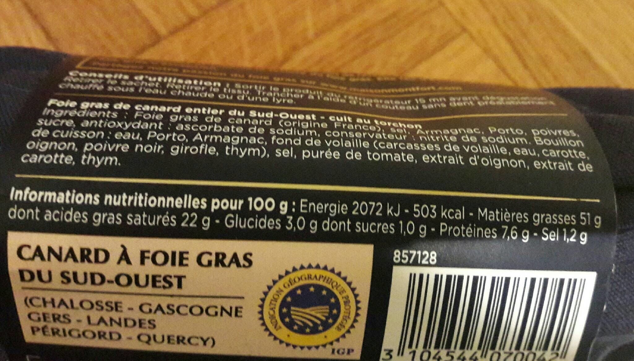 MAISON MONTFORT Excellence - Foie gras de canard entier du Sud-Ouest cuit au torchon packshot
