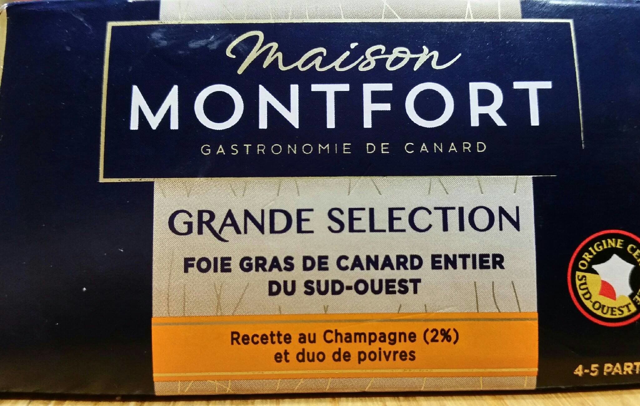 Montfort Foie gras de canard entier du sud-ouest packshot
