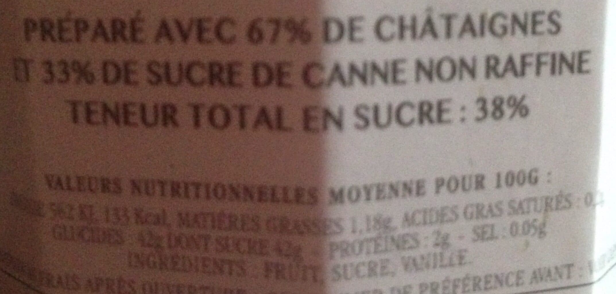 Open Food Facts La trinquelinette - dessert de chataigne packshot