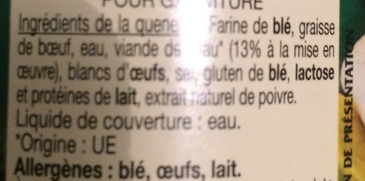 Julien mack Quenelles de veau packshot