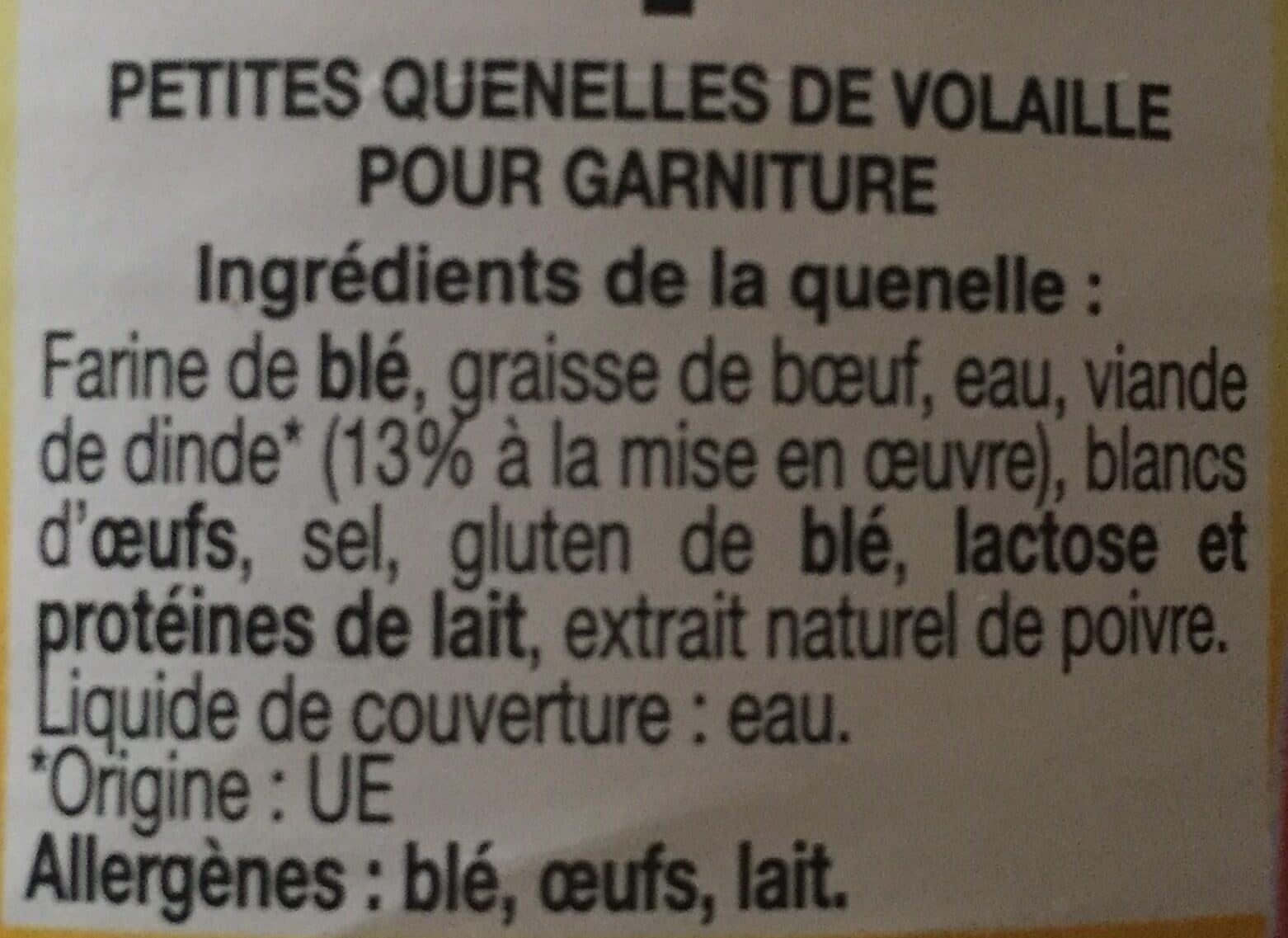 Julien mack Quenelles de volaille pour garniture JULIEN MACK packshot