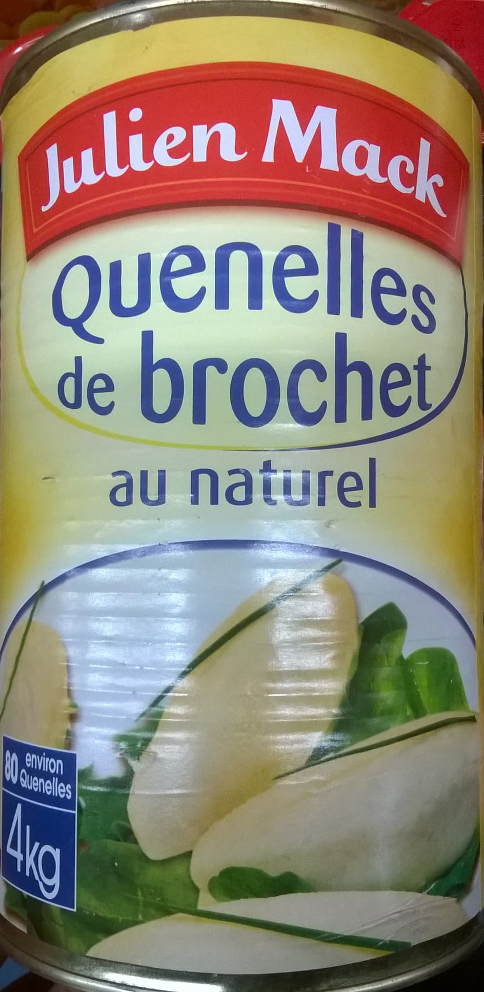 Julien Mack Quenelles de brochet au naturel packshot