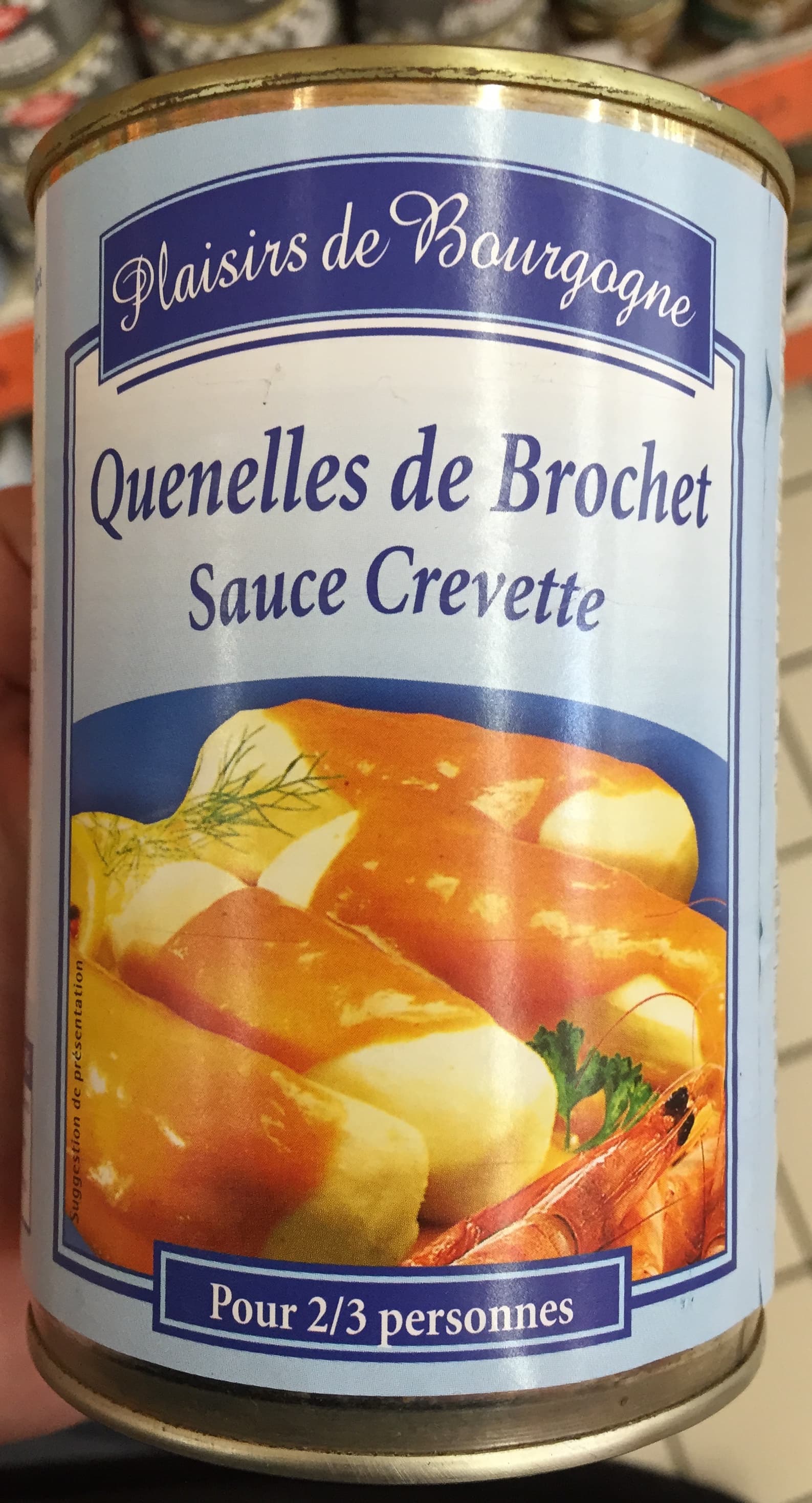 Plaisirs de Bourgogne Quenelles de Brochet sauce crevette packshot