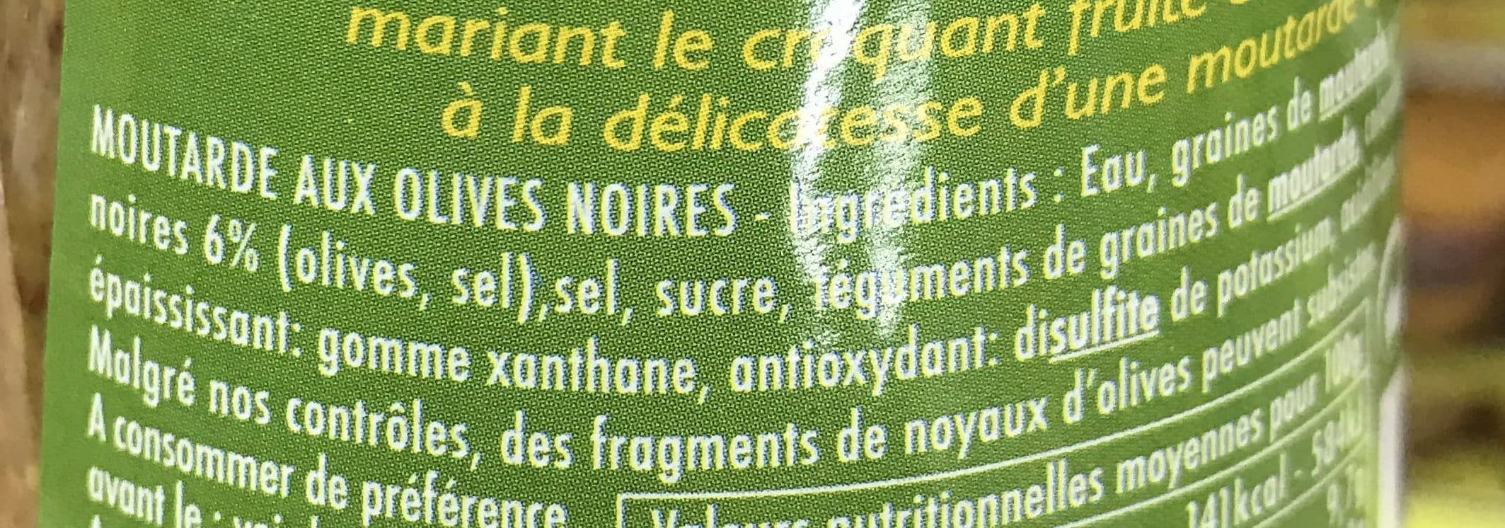 Kühne Moutarde olives noires packshot