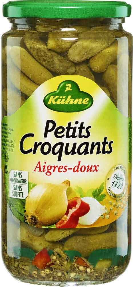 Kühne Cornichons aigres-doux Petits Croquants packshot