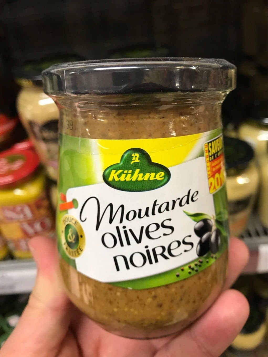 Kühne Moutarde olives noires packshot