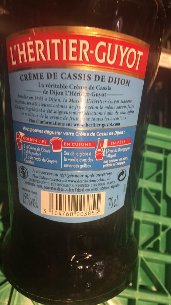 L'Héritier-Guyot Crème de cassis de Dijon packshot