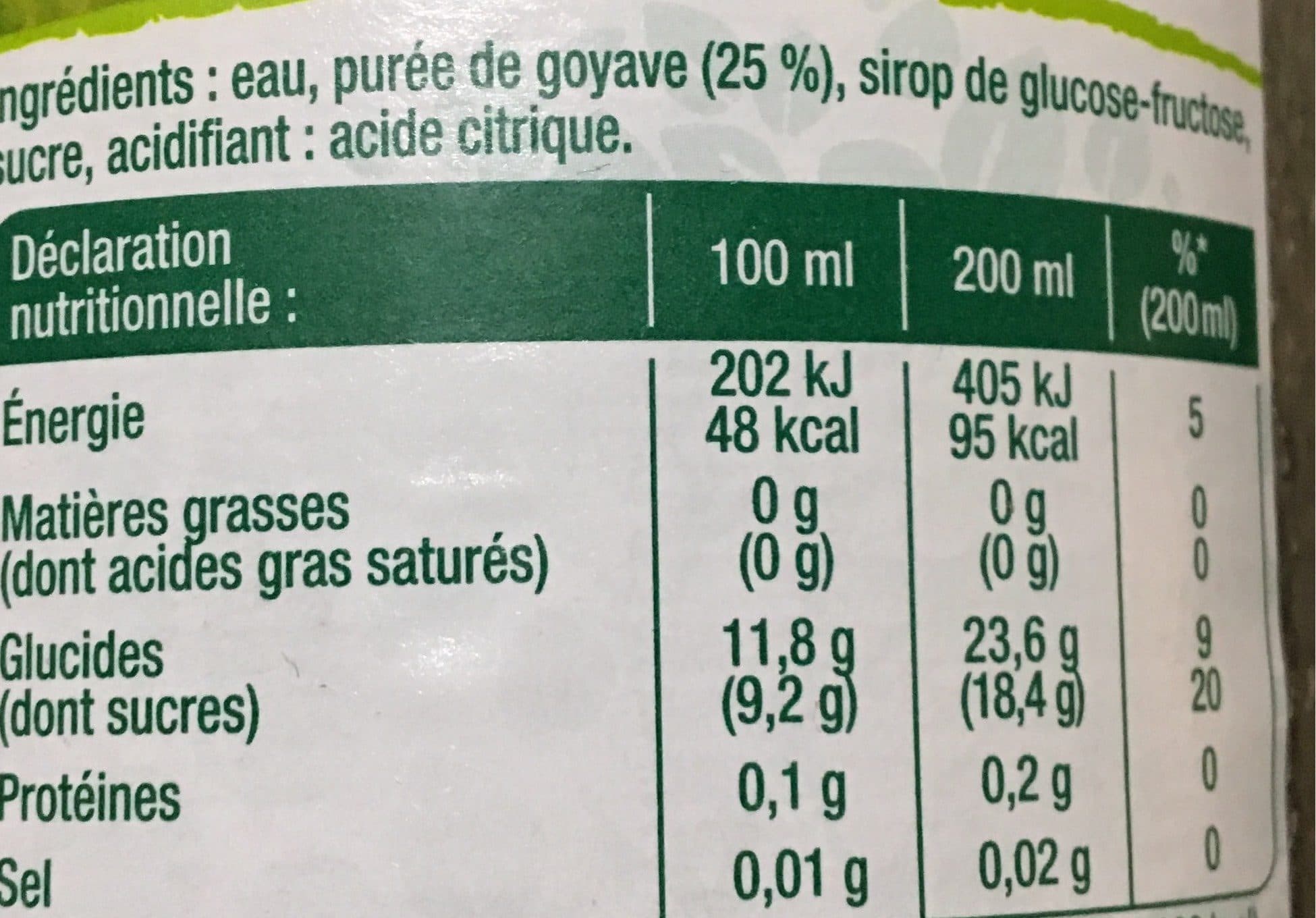 Pampryl Nectar De Goyave packshot