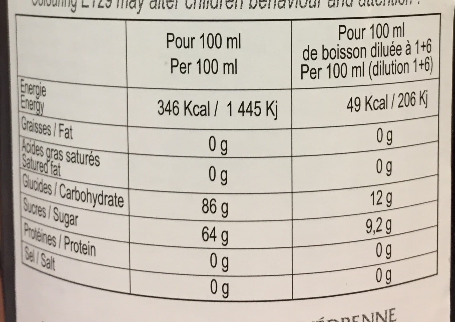 Vedrenne Sirop Grenadine Védrenne 1 l, 1 Bouteille packshot