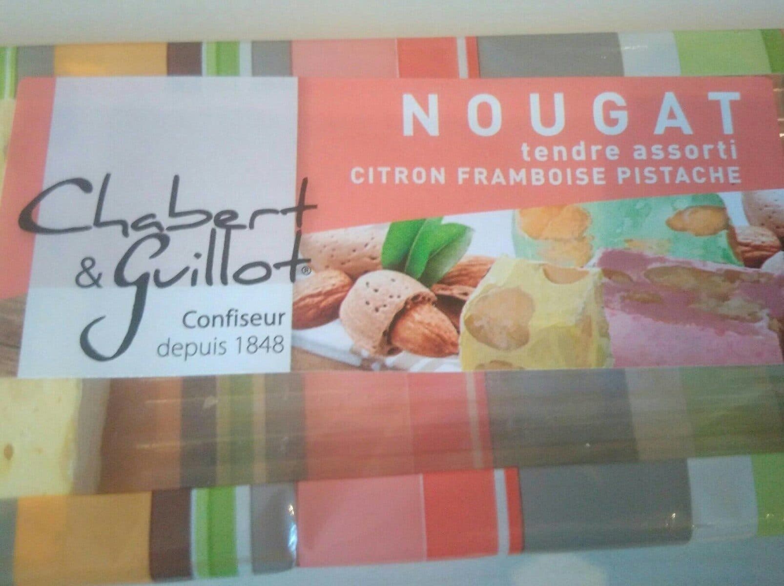 Open Food Facts NOUGAT tendre assorti citron framboise pistache packshot