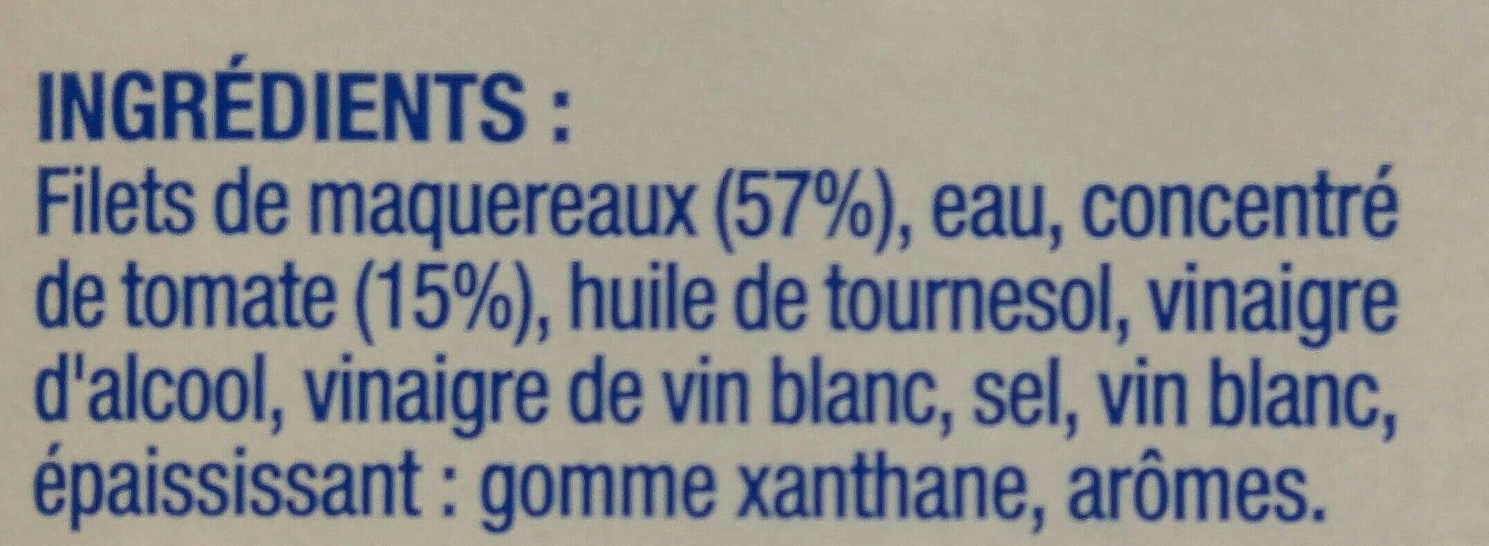 Saupiquet Filets de maquereaux a la sauce tomate, la packshot