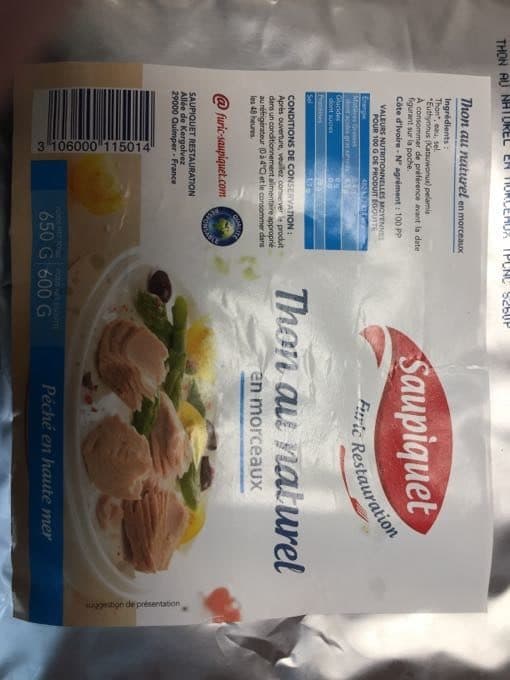 Saupiquet 4 / 4 Thon Listao Naturel Furic packshot