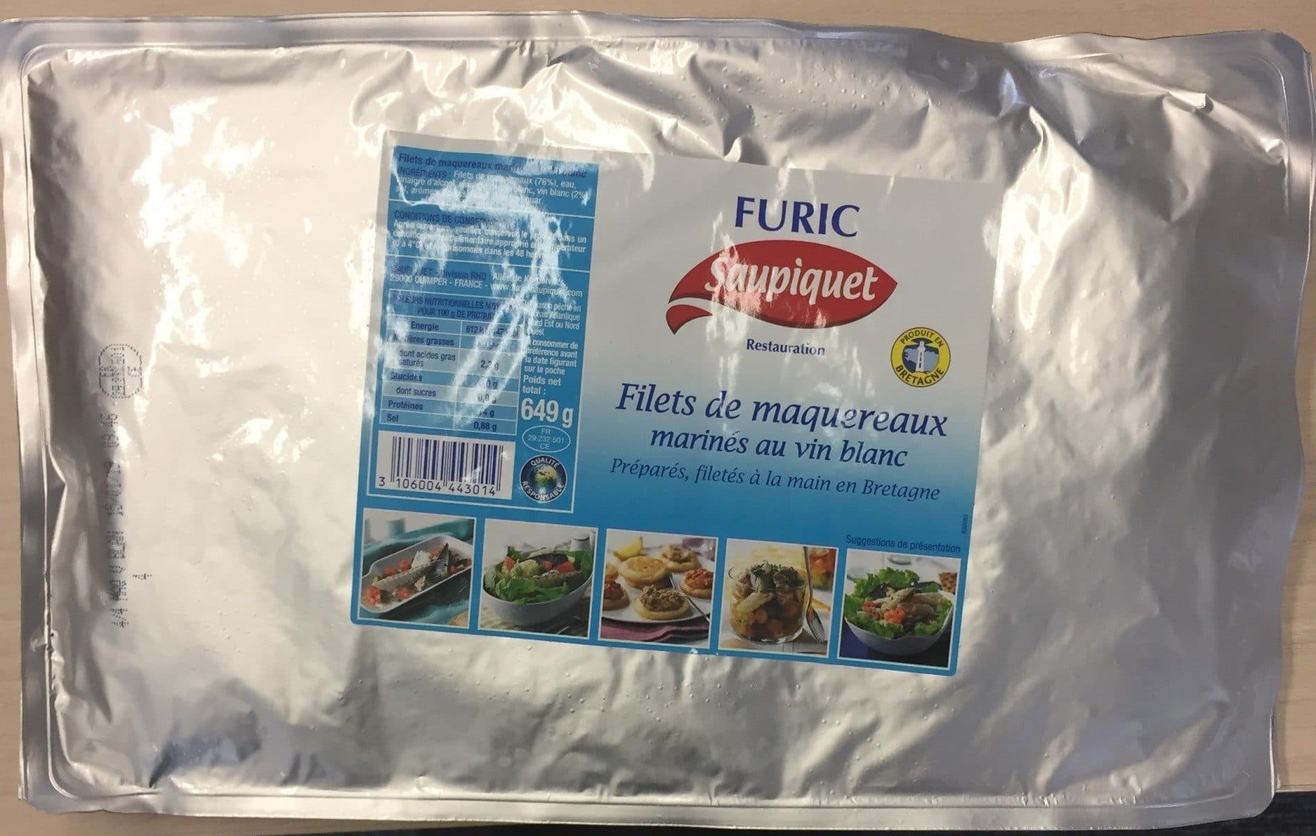 Saupiquet Filets de maquereaux marinés au vin blance packshot