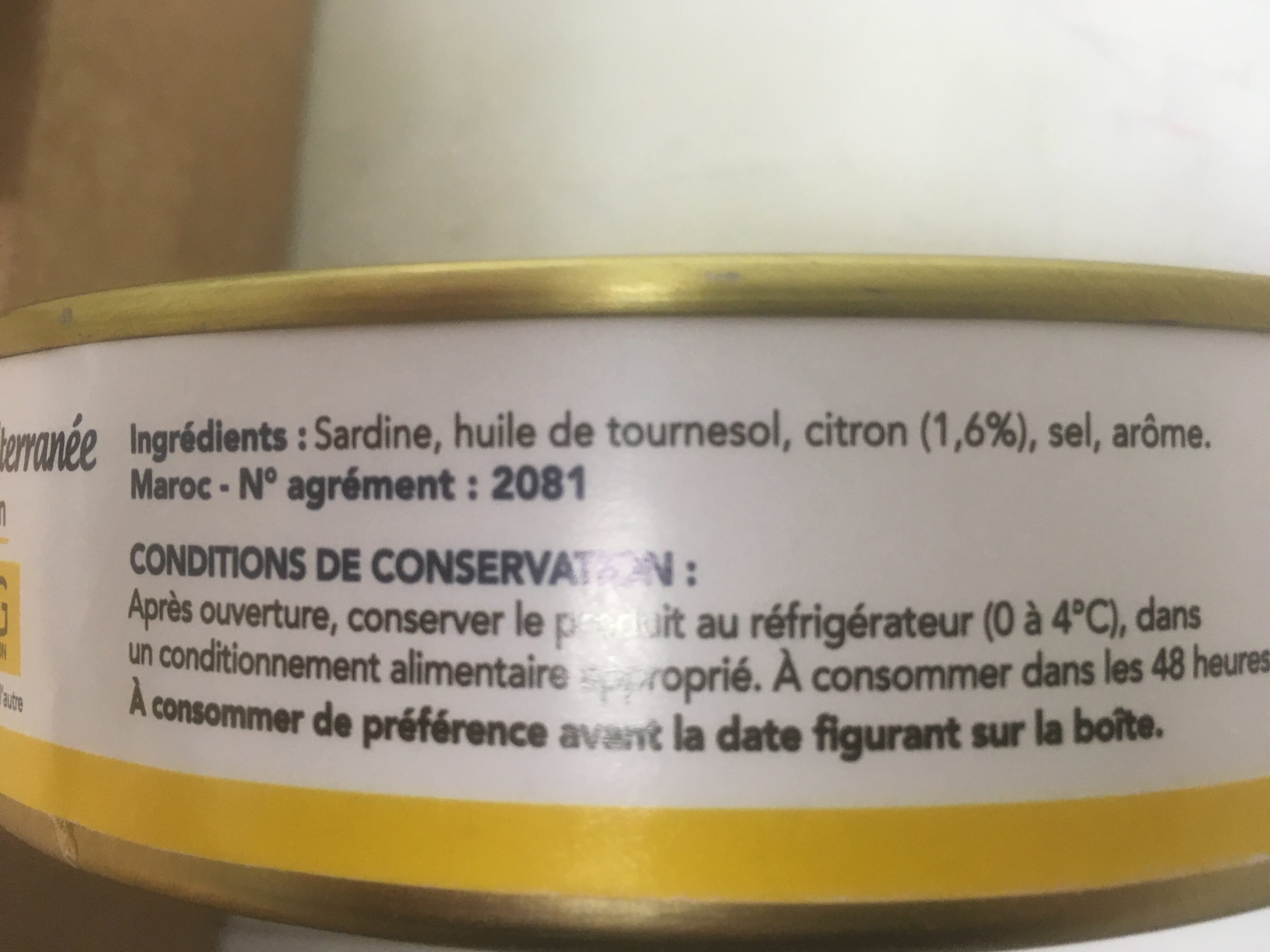 Saupiquet Petites Sardines De La Méditerranée packshot