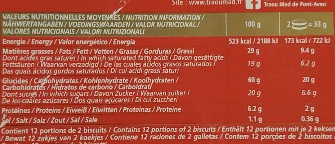 Traou mad Les Palets de Pont-Aven packshot