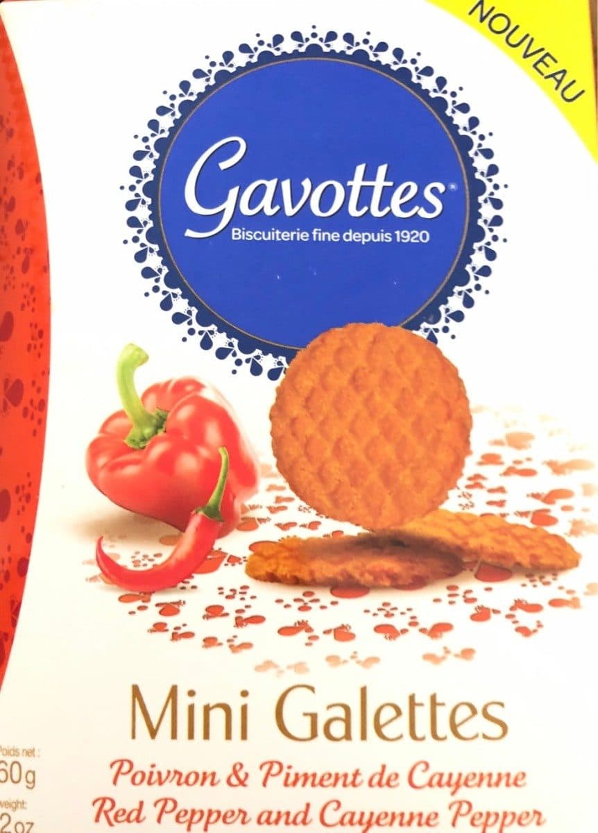 Gavottes Mini galettes poivron piment de cayenne packshot