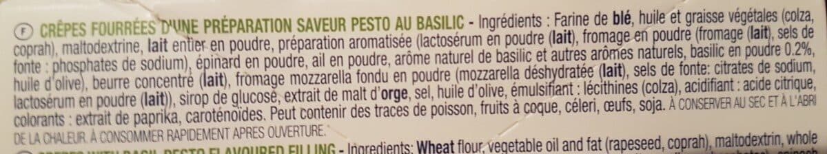 Gavottes Crêpes fourrées Pesto au Basilic packshot