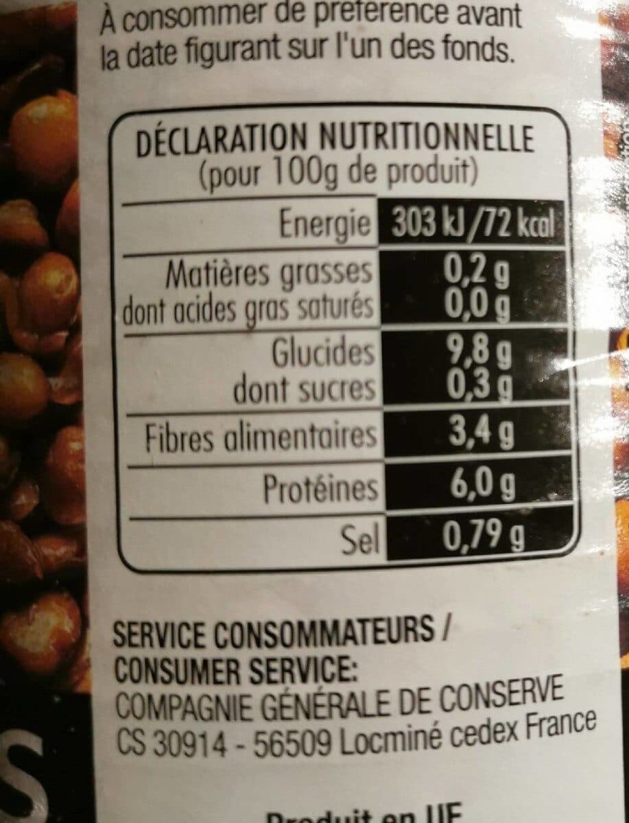Le Roitelet Lentilles Préparées 800g packshot