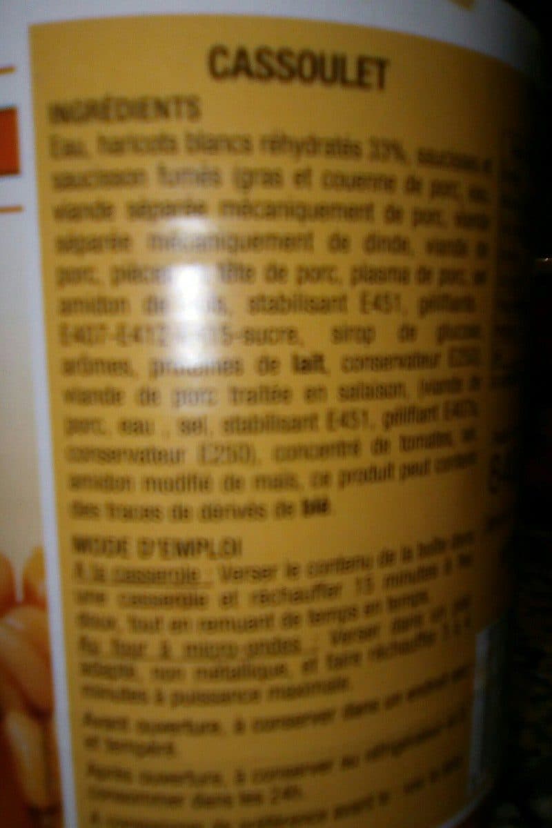 Open Food Facts Cassoulet packshot