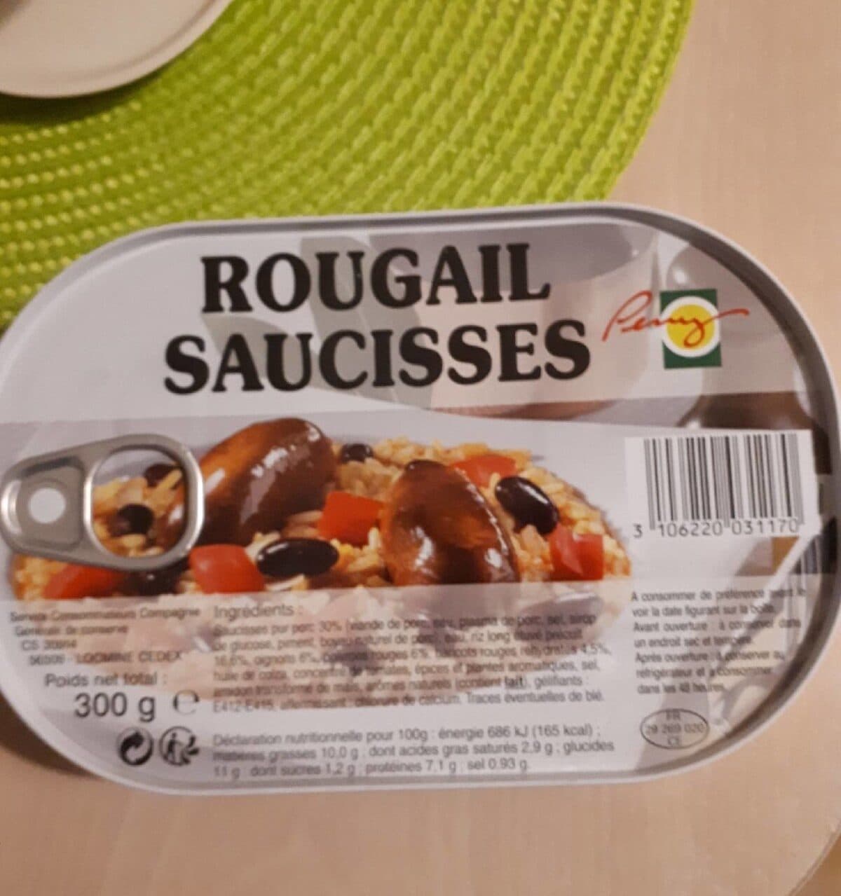 Peny Rougail saucisses packshot