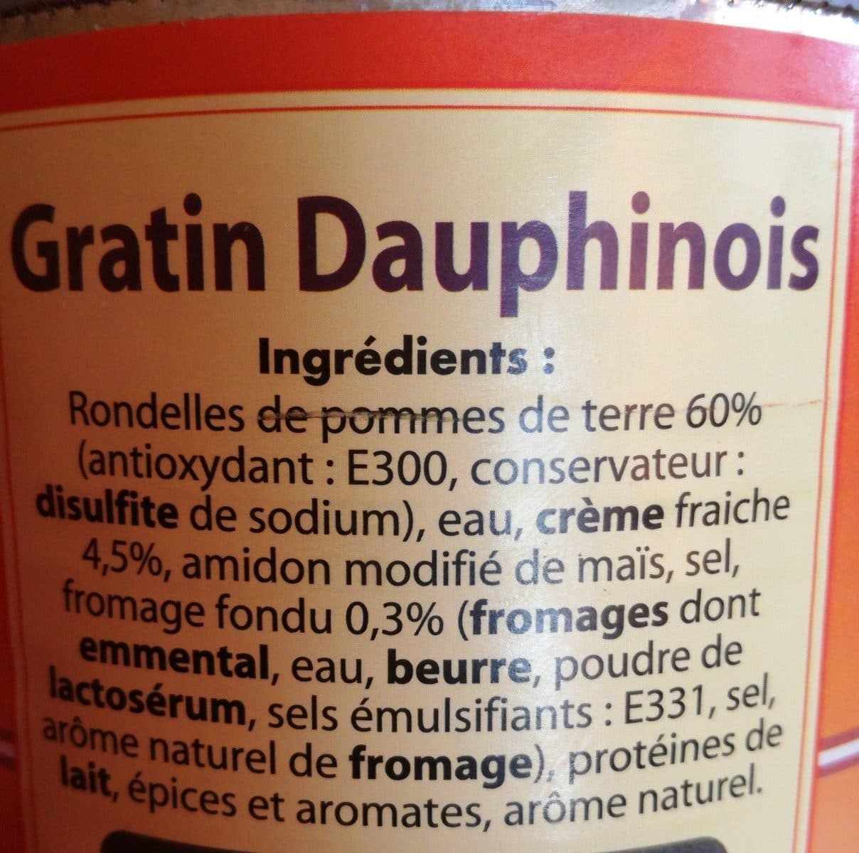 Dia Gratin dauphinois packshot