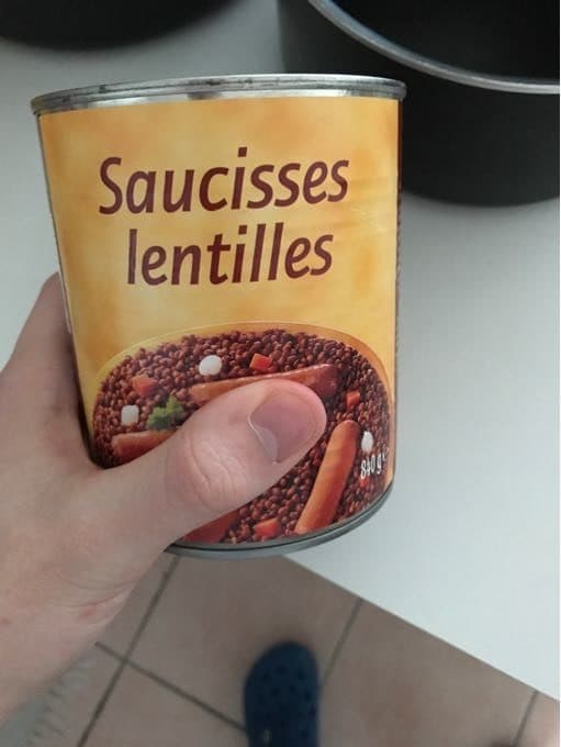 Intermarché Saucisses Lentilles packshot