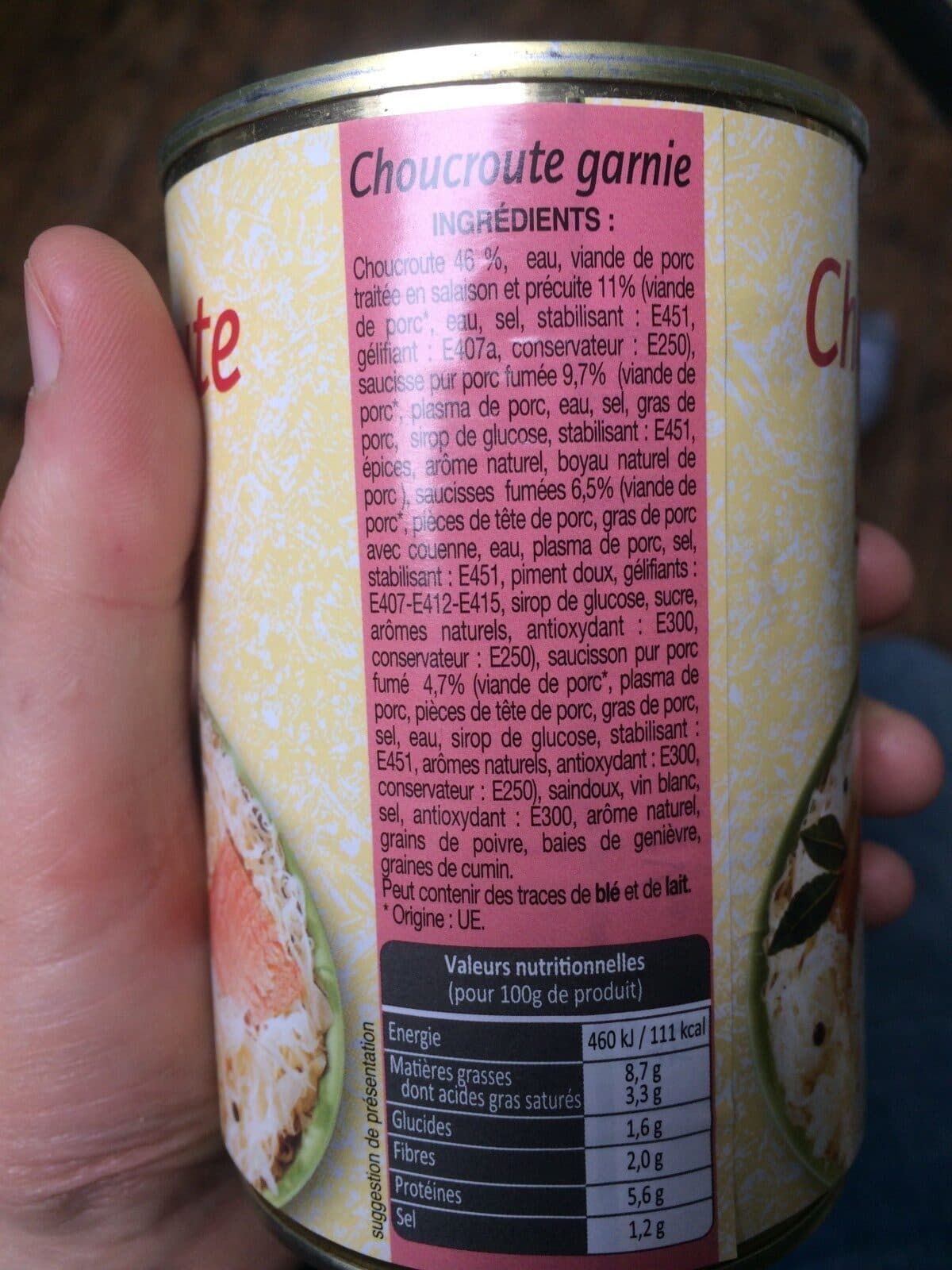 Open Food Facts Choucroute garnie packshot