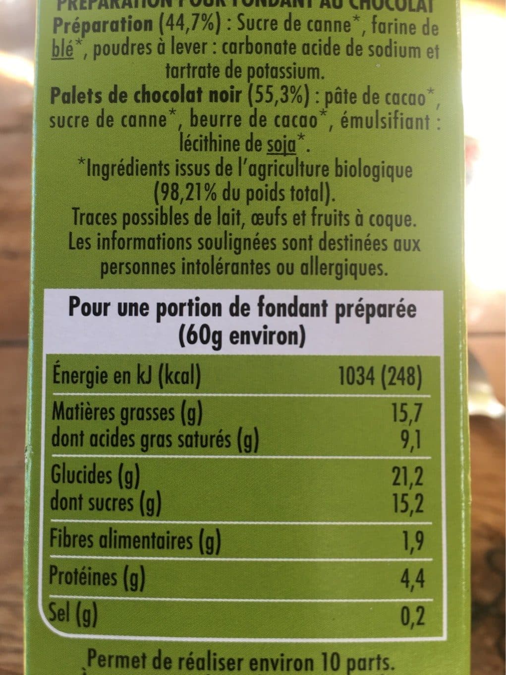 Jock Fondant au chocolat packshot