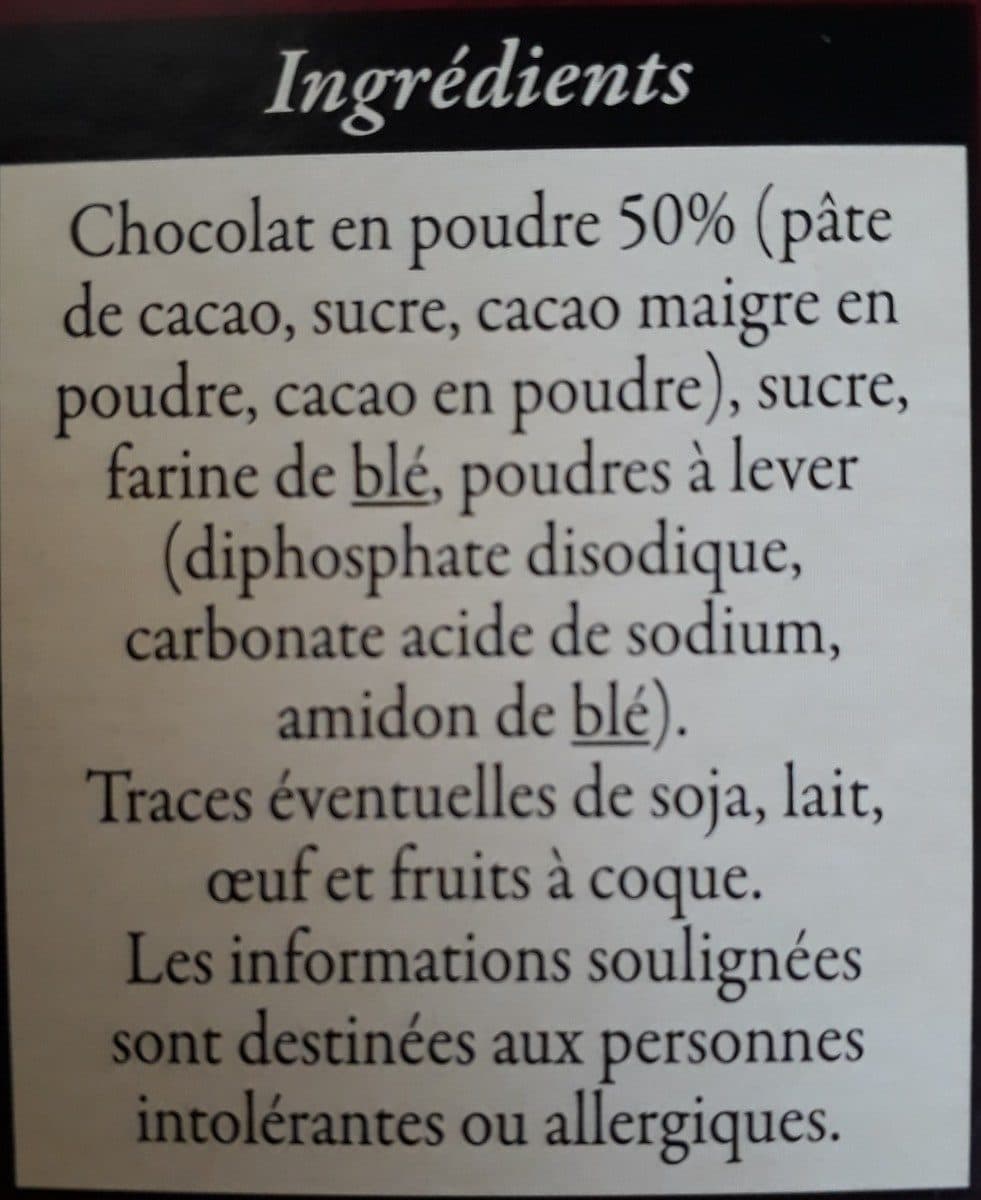 Prepat' Préparation pour Fondant au Chocolat packshot