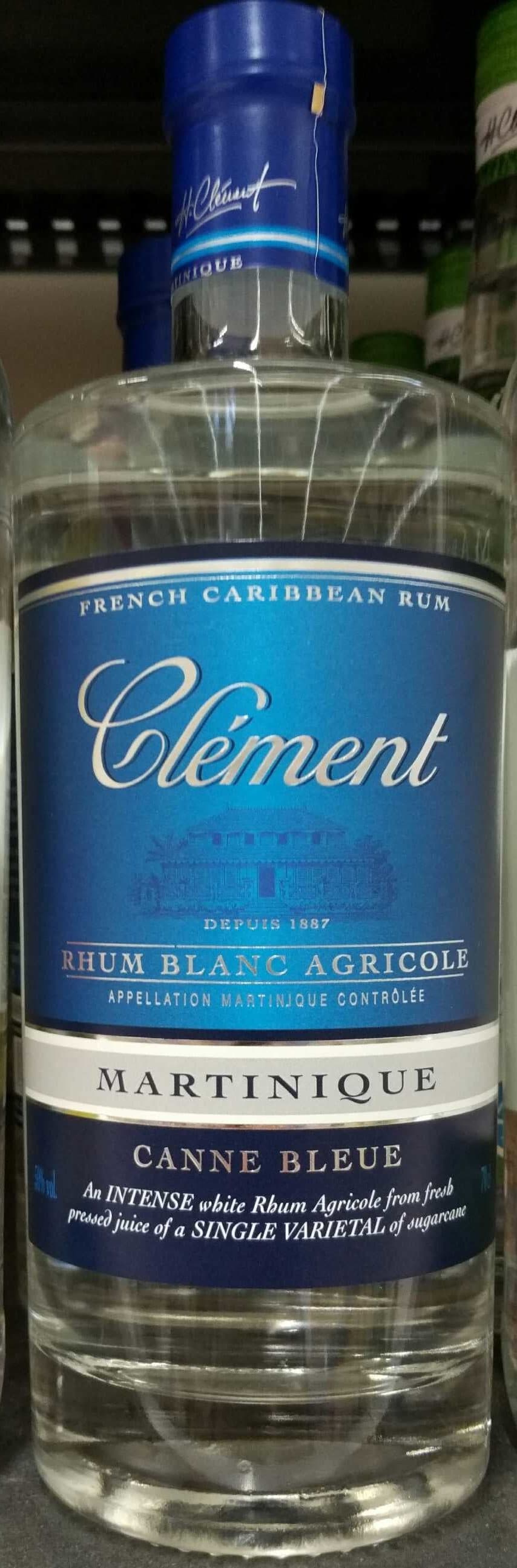 Clément Clement Rhum Blanc Canne Blu Agricole 70 CL packshot