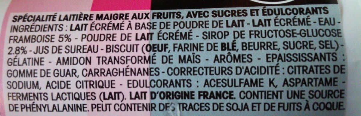 Open Food Facts Tentation pâtisserie framboise packshot