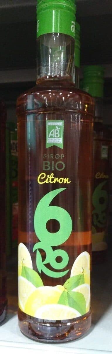 Open Food Facts Sirop bio Citron packshot