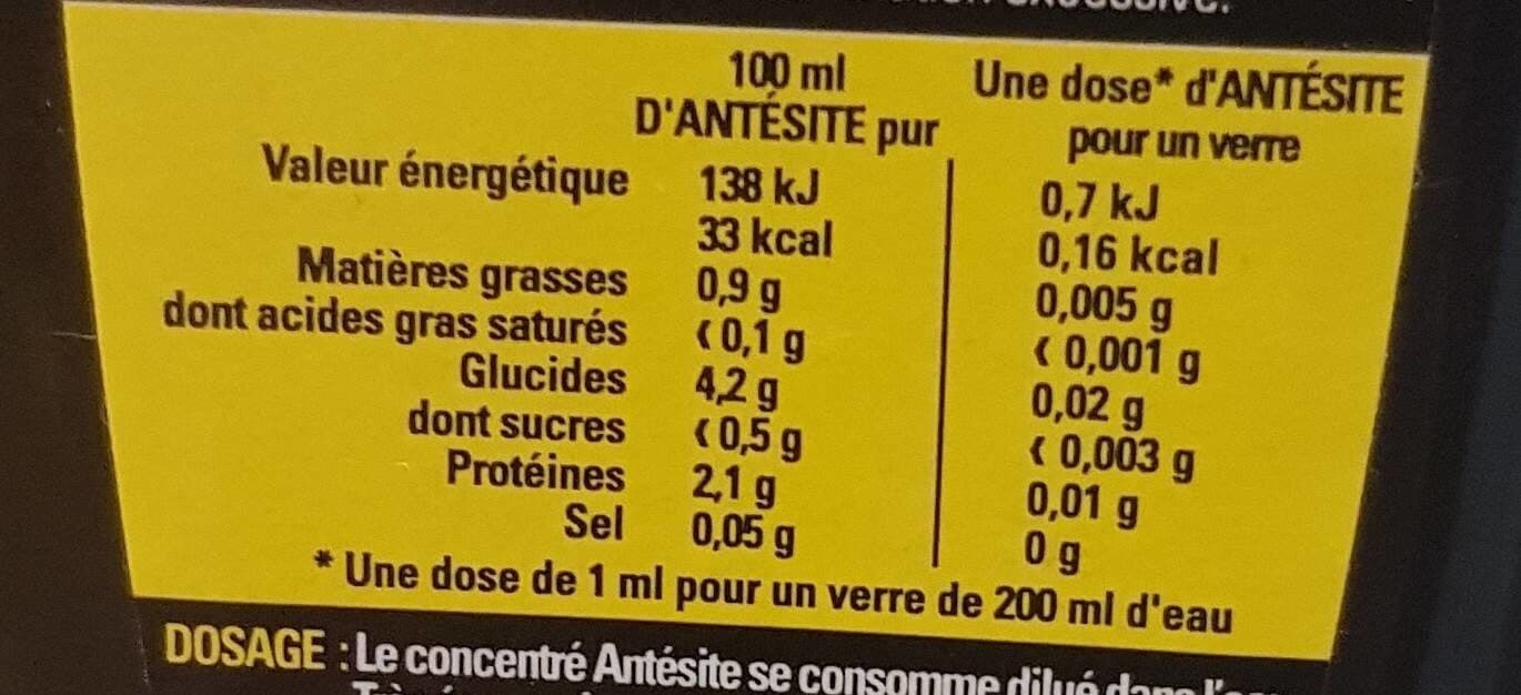 Antésite Concentré Réglisse Citron packshot