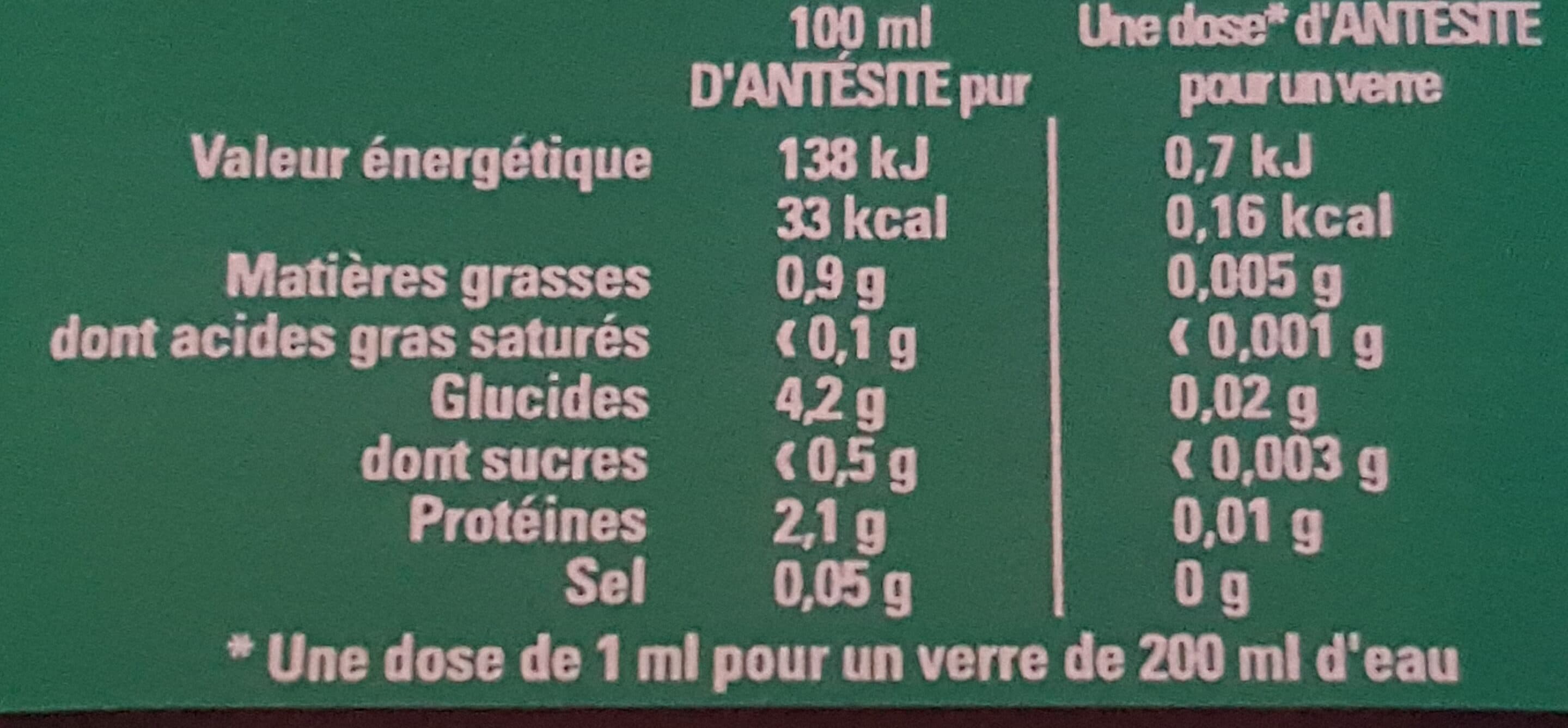 Antésite Ultra-Concentré Réglisse Menthe packshot