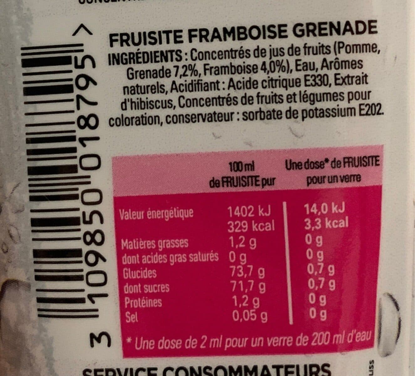 Antésite Fruisite Framboise Grenade packshot