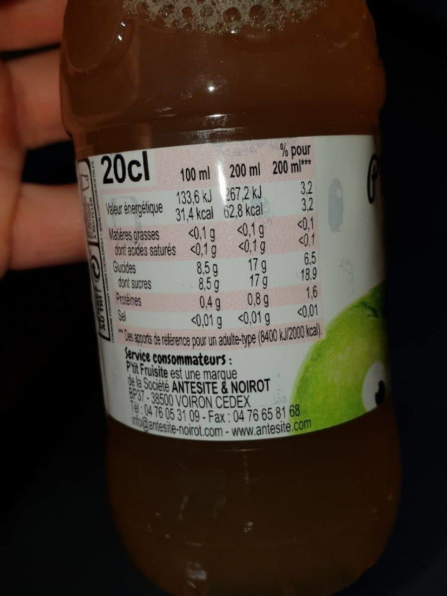 Open Food Facts P'tit fruisite fraise framboise packshot