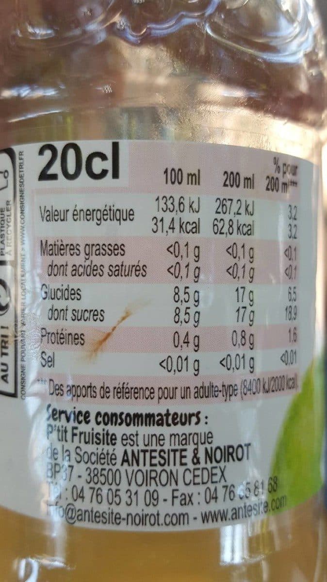 Open Food Facts P'tit Fruisite Bio packshot