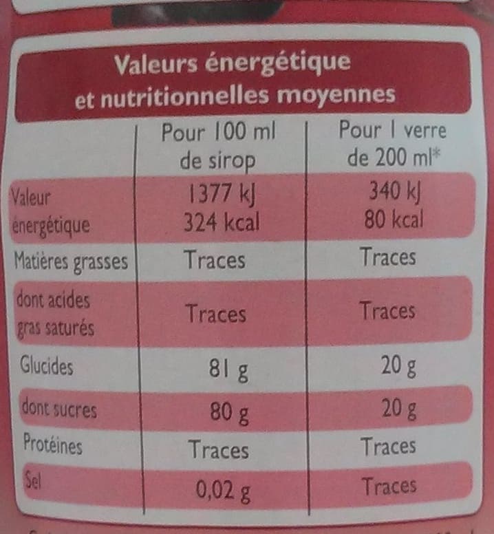 Leader Price Sirop de grenadine packshot