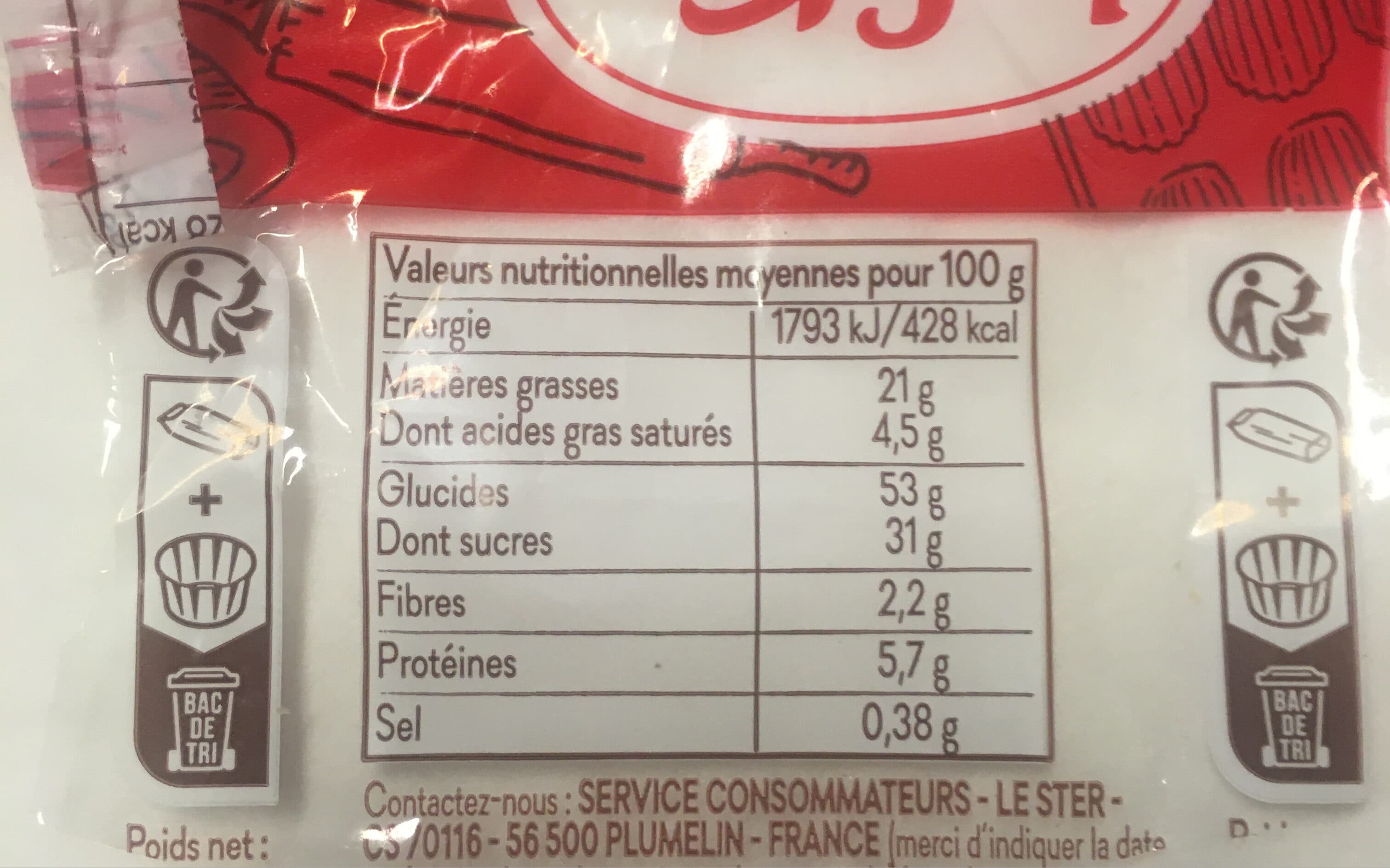 Le Ster Cakes Rocher Pépites de Chocolat packshot