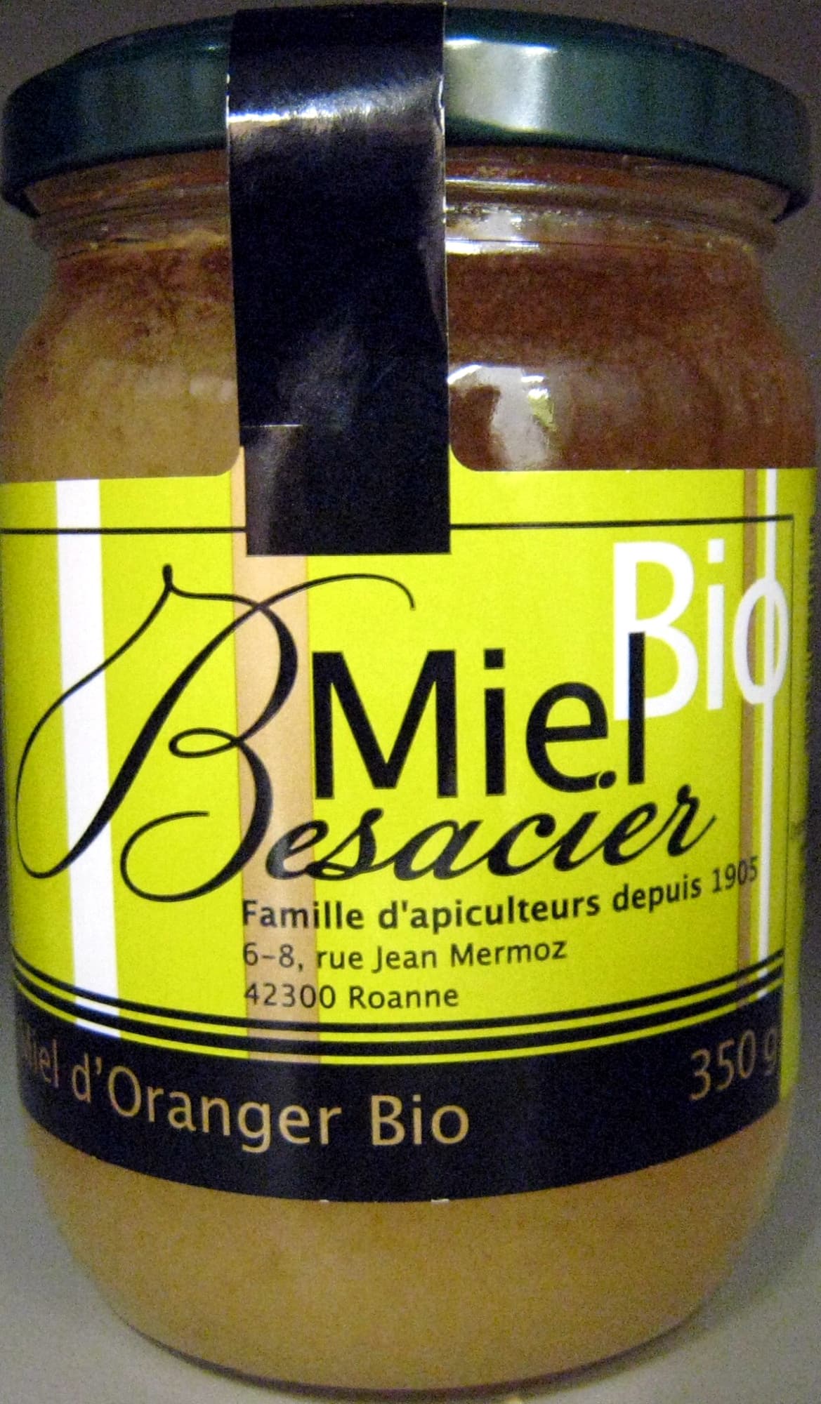 Miel Besacier Miel d'Oranger Bio packshot