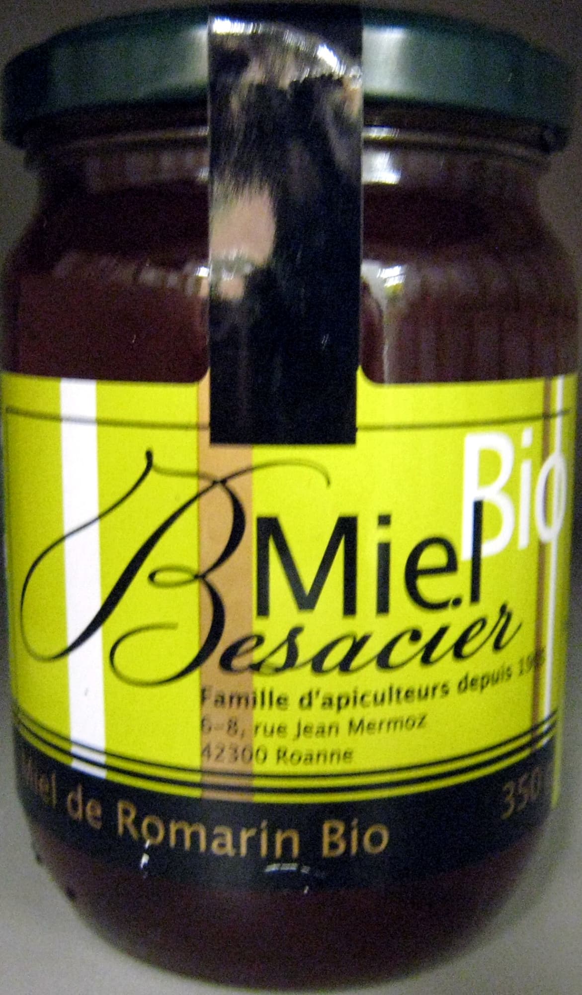Miel Besacier Miel de Romarin Bio packshot