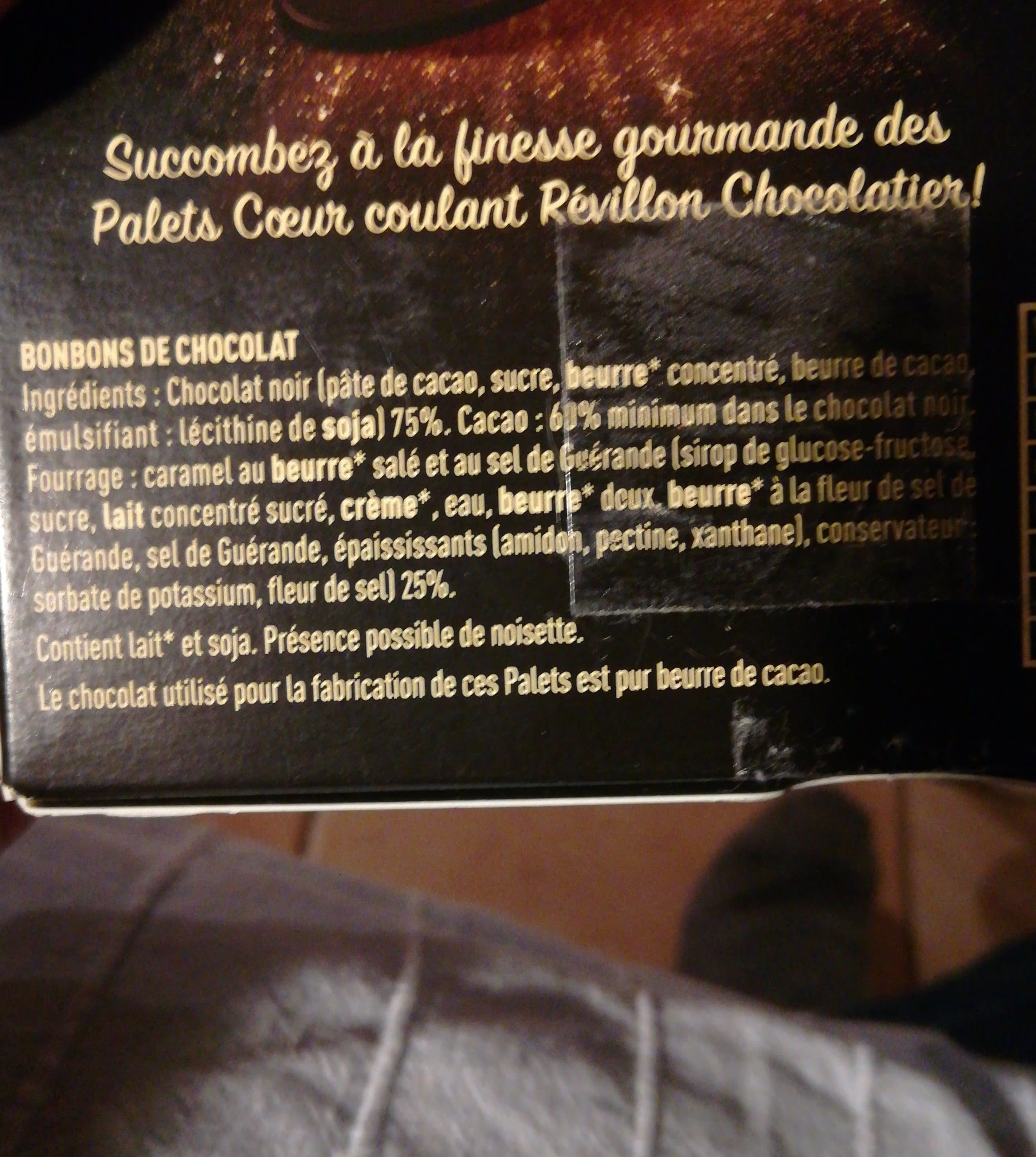 Revillon Palets chocolat noir packshot