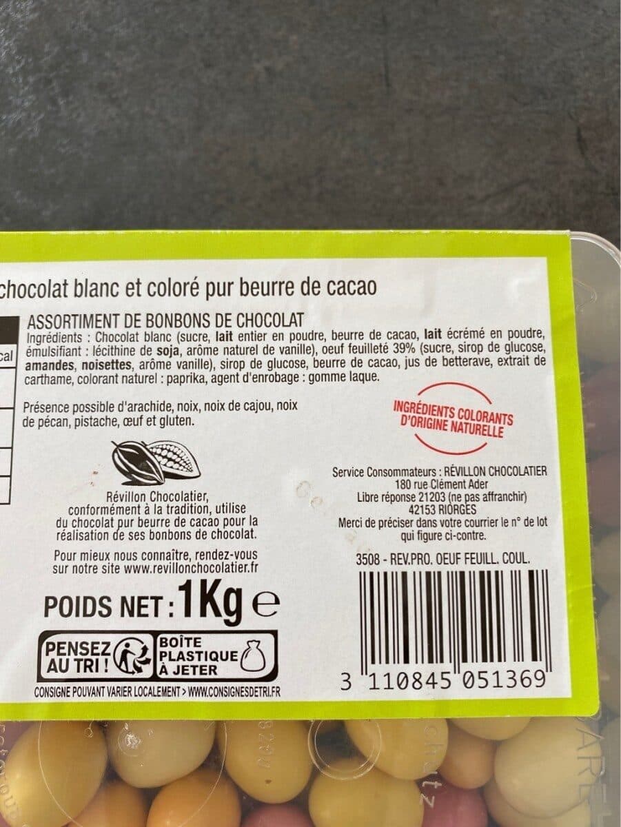 Révillon Chocolatier Oeuf feuilleté packshot