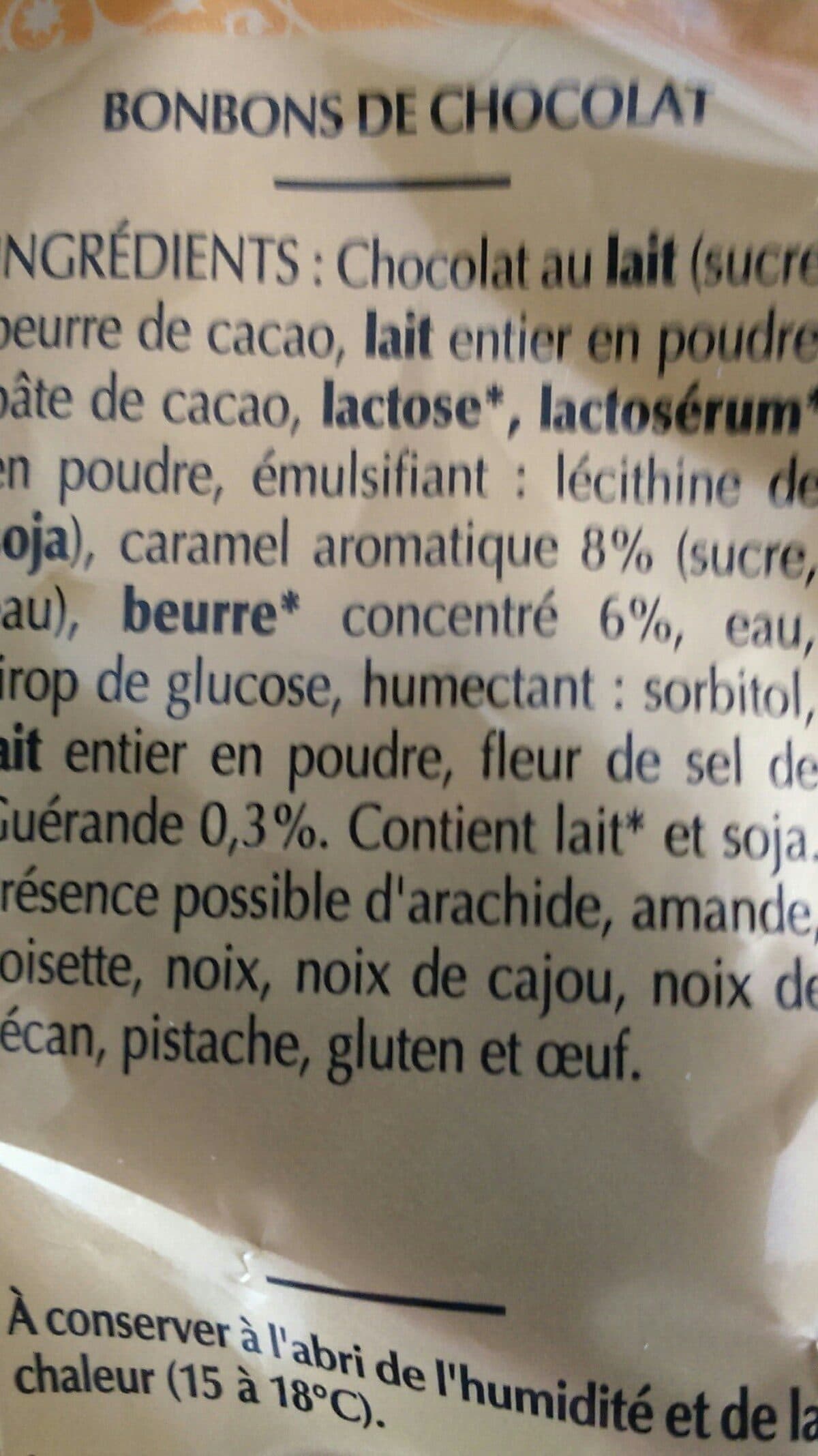 CHOCOLATERIE PATIN Caramel au beurre salé packshot