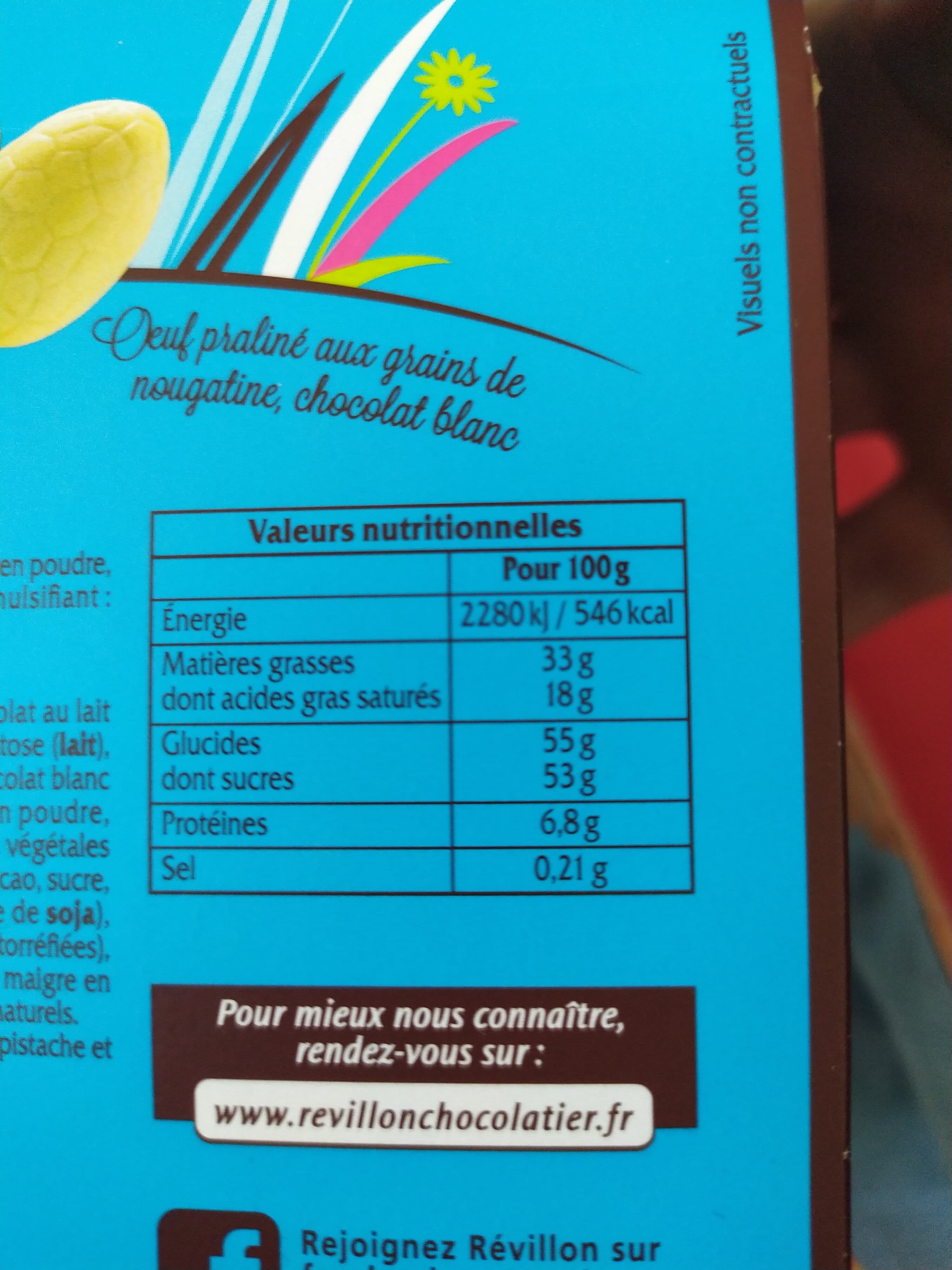 Révillon Oeuf lait revillon packshot
