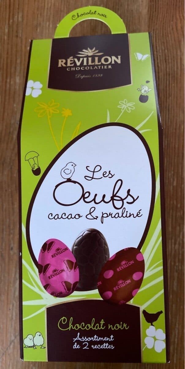 REVILLON Oeufs cacao et praliné Revillon packshot