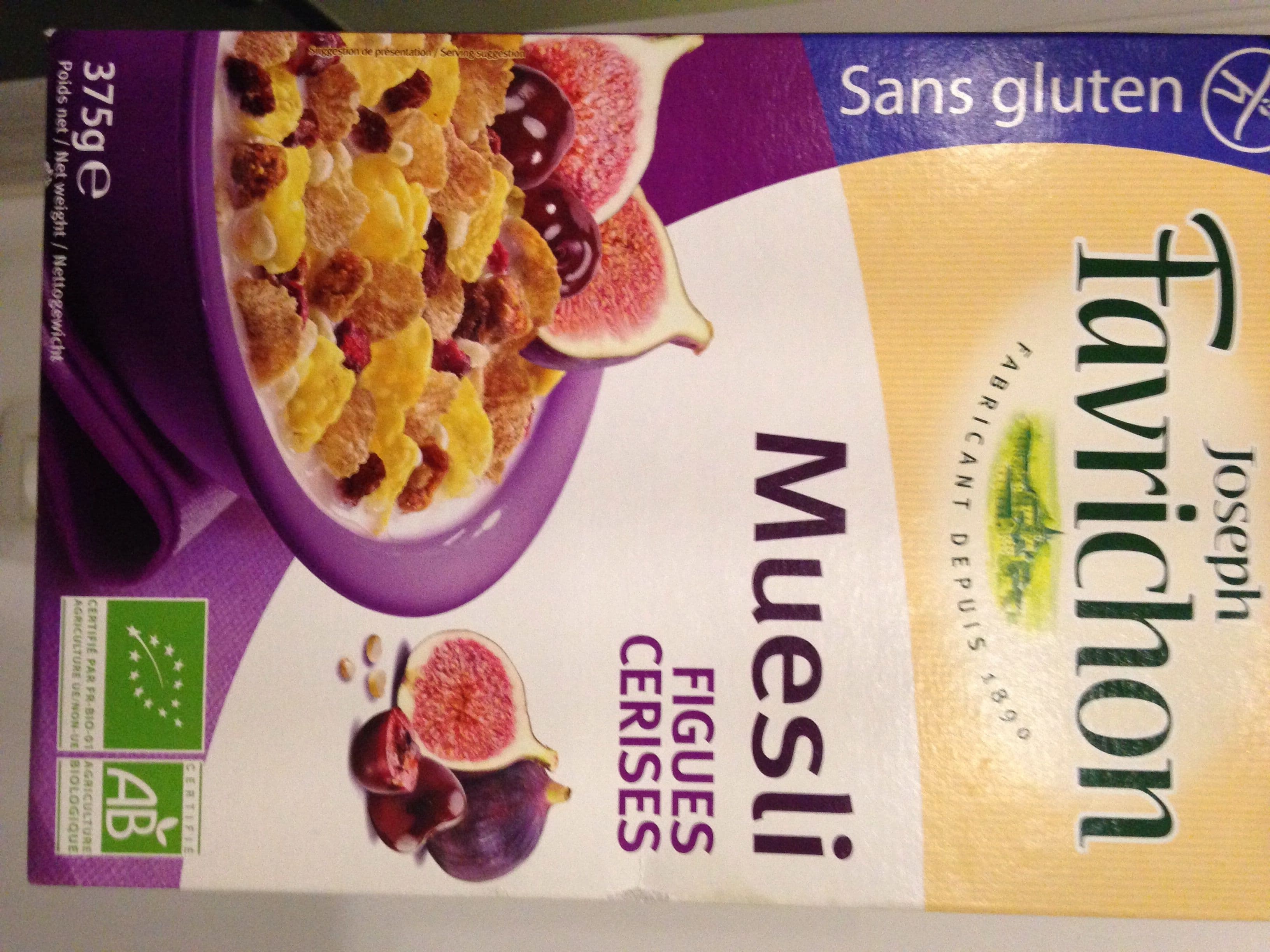 Joseph Favrichon Muesli Figues Cerises packshot