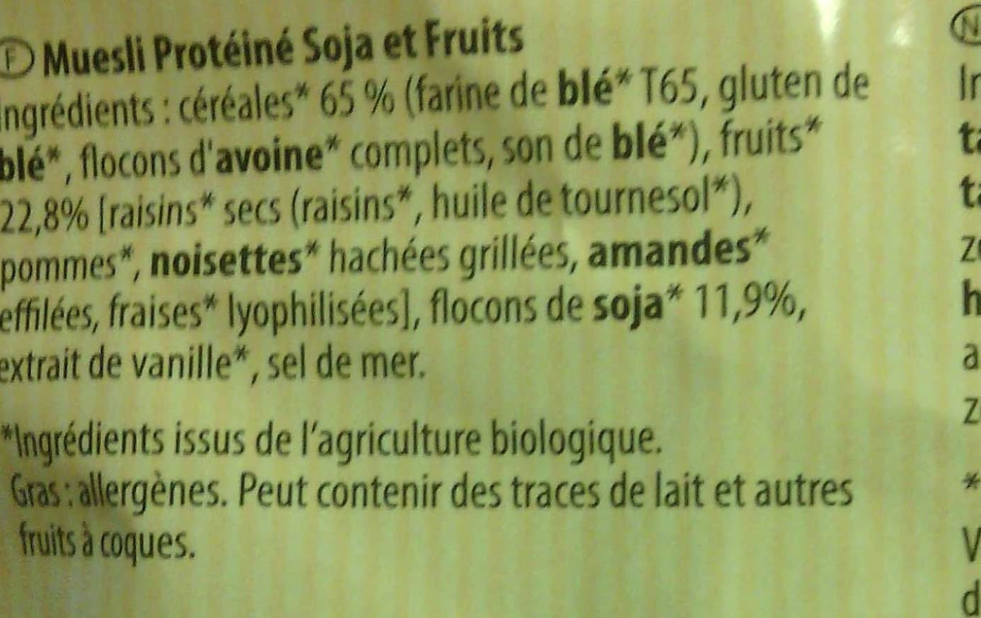 Joseph Favrichon Joseph Favrichon Muesli Protéiné soja & fruits packshot